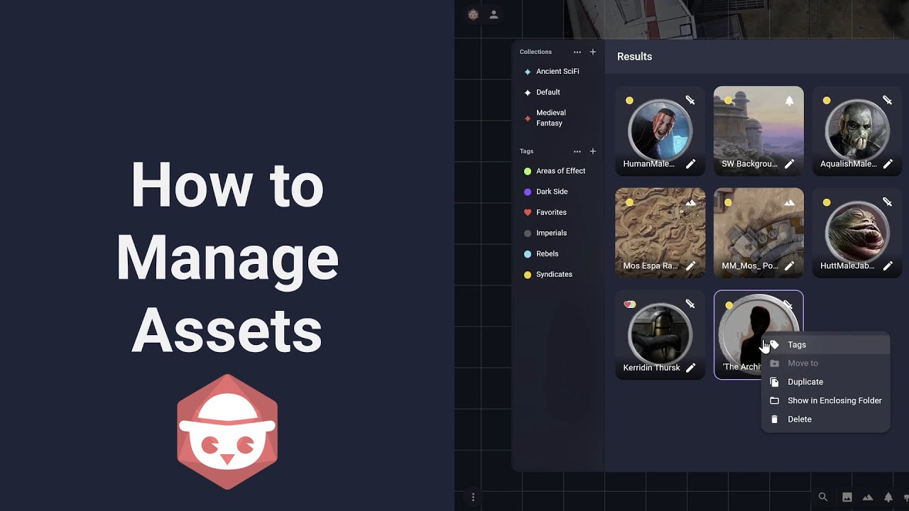 How to Manage Assets in Owlbear Rodeo