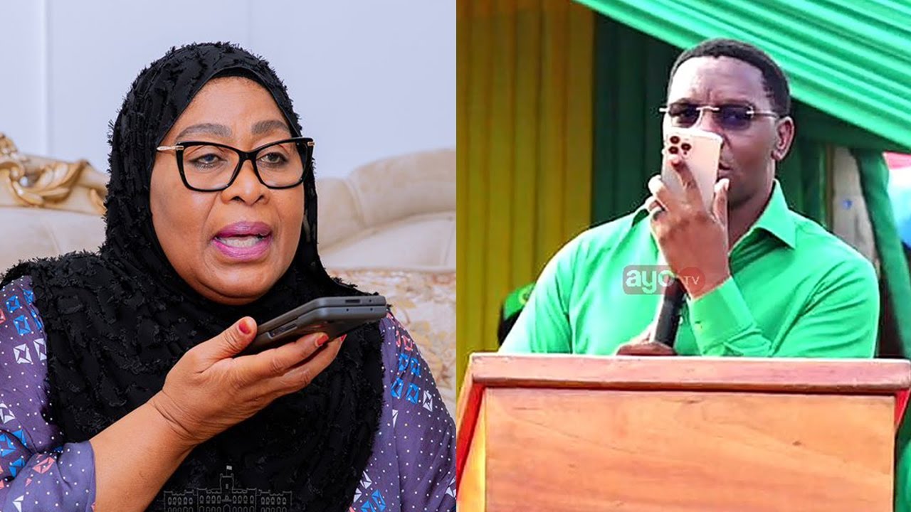 RAIS SAMIA AMPIGIA SIMU MAKONDA MBELE YA MKUTANO MOSHI MJINI 