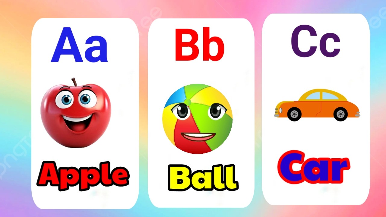 ABCD Flashcards for Kids | A to Z Learning for Children