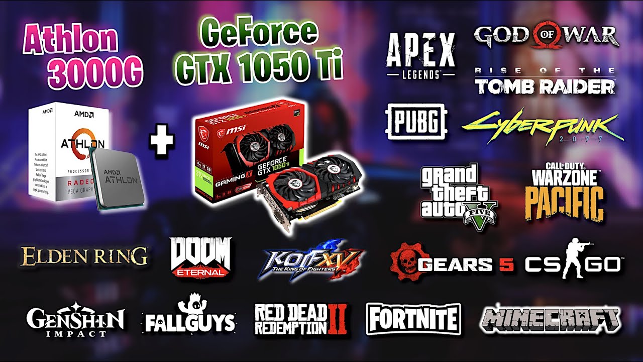 ✅ Athlon 3000g + GTX 1050 Ti ✅ Протестировано в 20 играх ✅ Стоит ли оно того? ✅ 2022