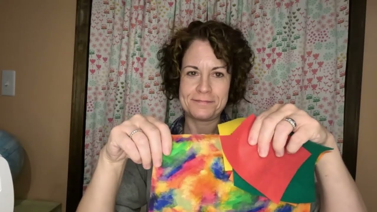 Easy Scrap Felt Fabric Quilt with Adhesive Tape  Colorado Square  Felt Sewing Project