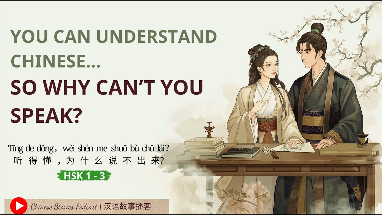 HSK 1–3 | You Can Understand Chinese… So Why Can’t You Speak?| 听得懂，为什么说不出来?| Chinese Stories Podcast