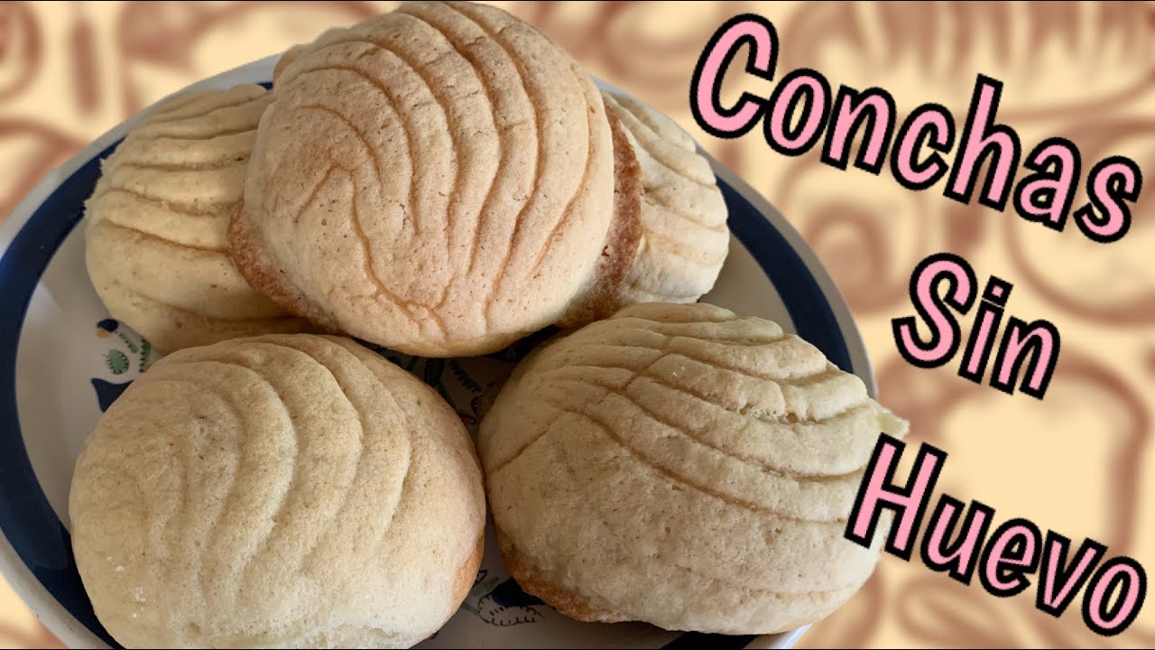 La receta de Conchas sin huevo más fácil de hacer, pan dulce artesanal de Chiapas