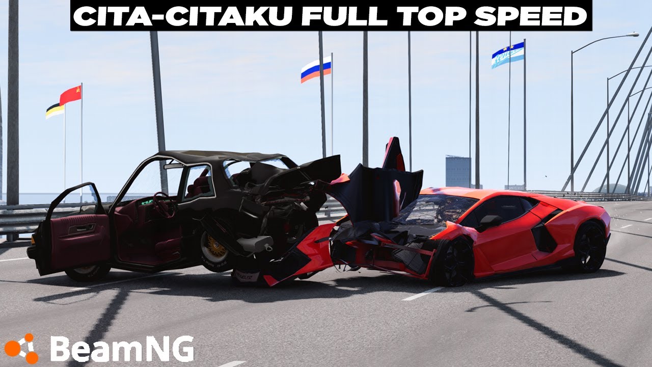 Aku Bikin Kerusuhan di Jalan Tol Dengan Mobil Kencang 😁😁 BeamNG Drive Gameplay Indonesia