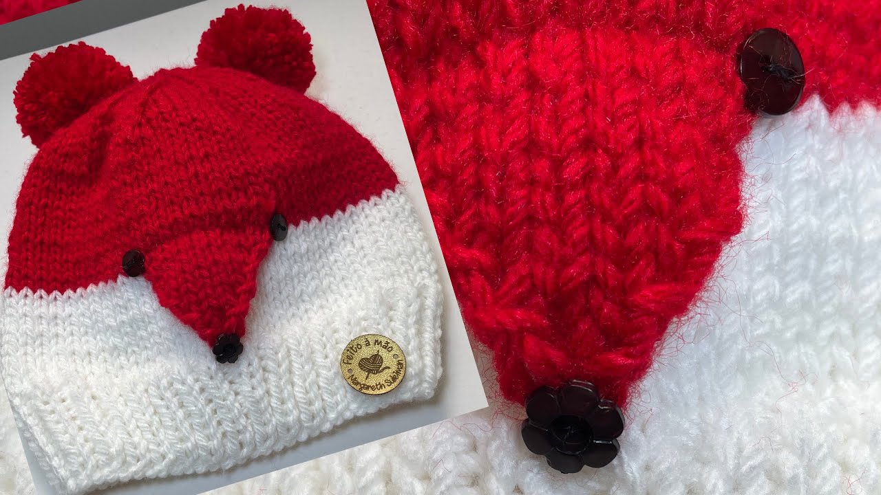 GORRO RAPOSINHA EM TRICÔ
