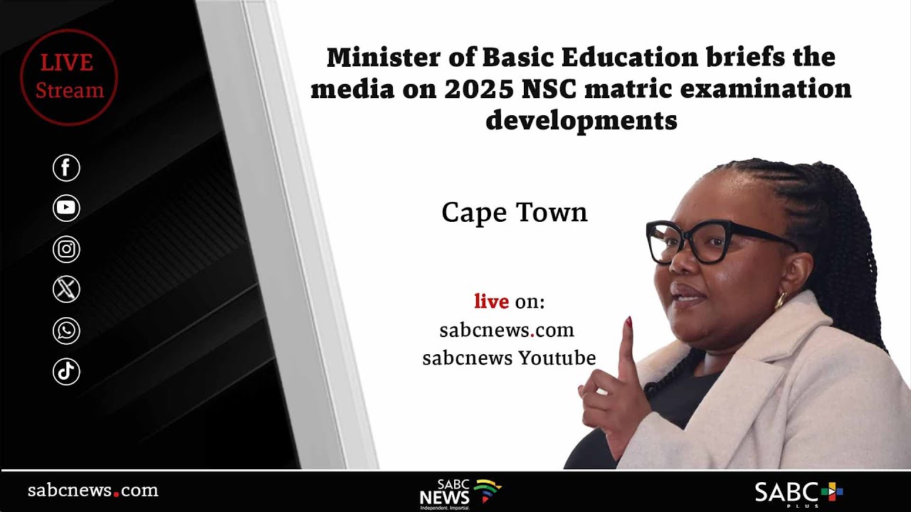 Minister Siviwe Gwarube briefs media on possible matric breach