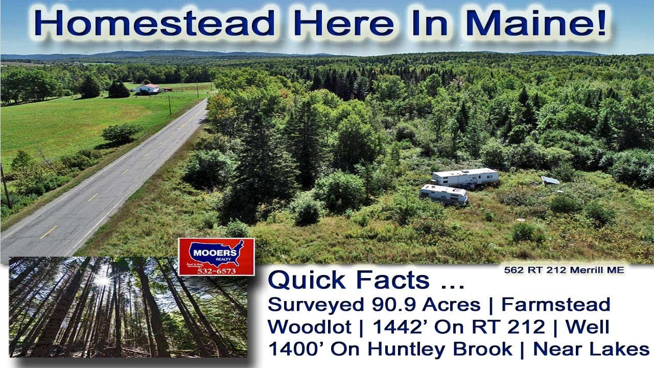 SOLD! Land For Sale In Maine Real Estate Video MOOERS REALTY
