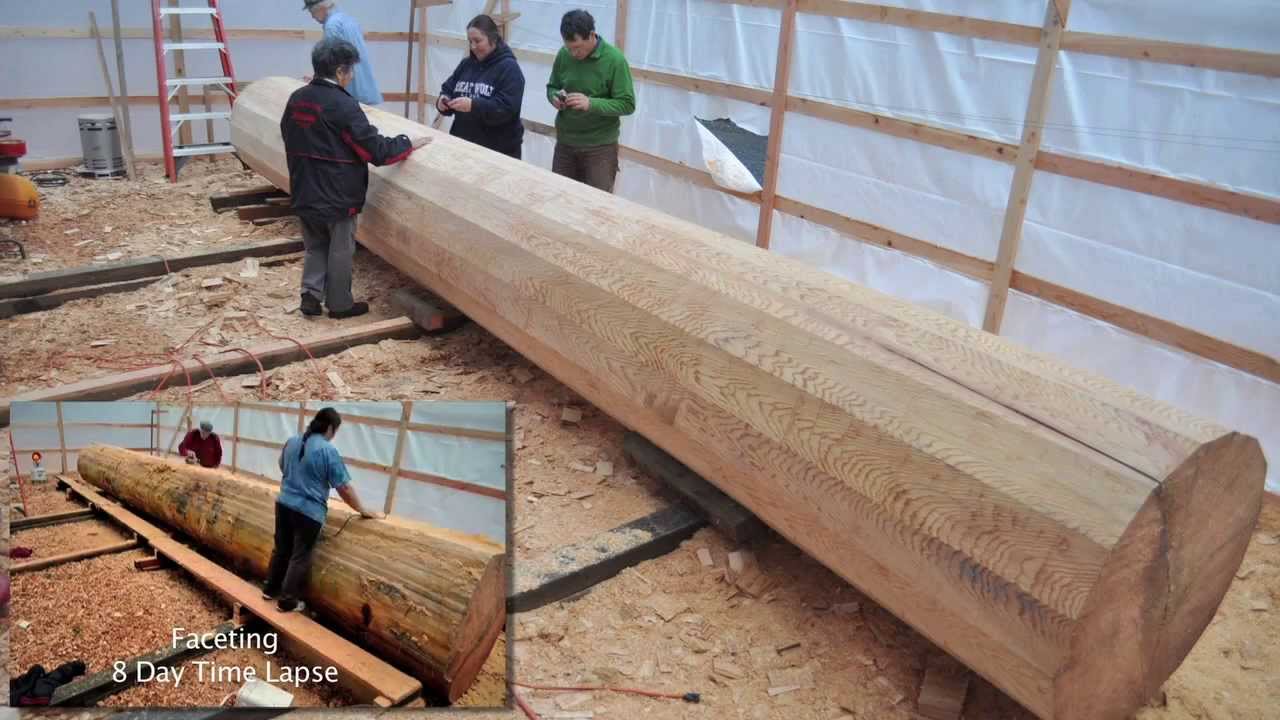 3-Faceting the Log-NW Coast Indian Canoe Project