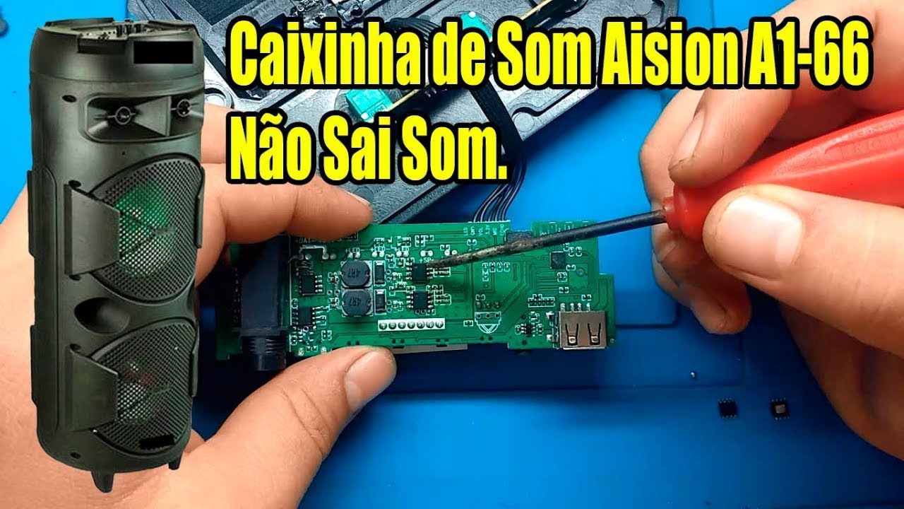 Caixinha de Som Avision A1-66 Liga Mais Não Sai Som, Como Resolver