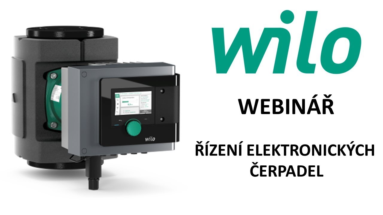 WEBINÁŘ  - ŘÍZENÍ ELEKTRONICKÝCH ČERPADEL