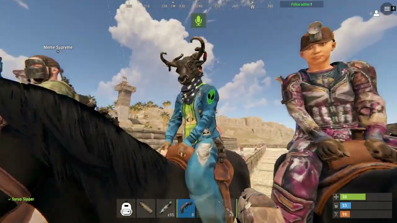 Horse Race in Rust Chill Roleplay