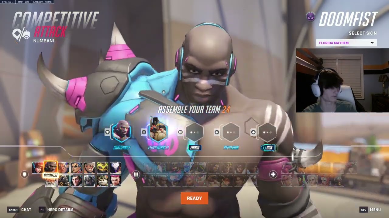 Overwatch 2, ранг 1, Кулак Смерти, Картифан, топовый рейтинг и время на уровне «Трайхард»