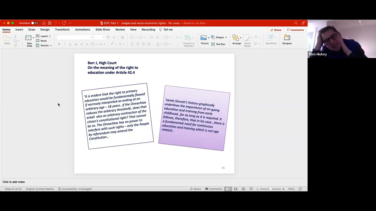 Sinnott v Minister for Education [2001] - Overview (socio-economic rights; separation of powers)
