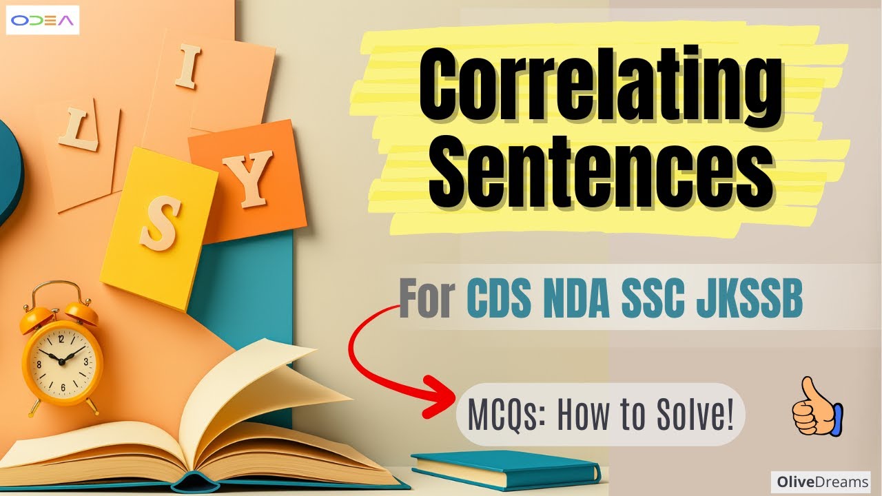 Correlating Sentences | MCQs Solving | CDS NDA SSC JKSSB