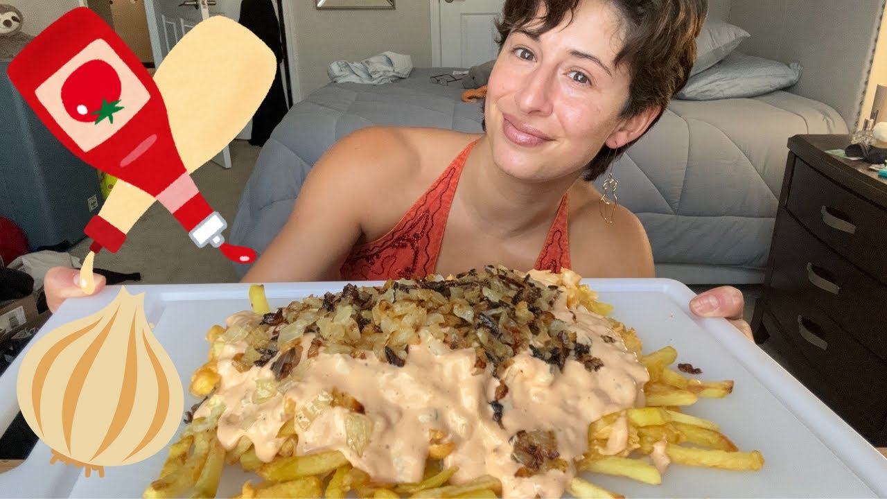 Animal Style Fries Mukbang (I miss in n out) !!!!