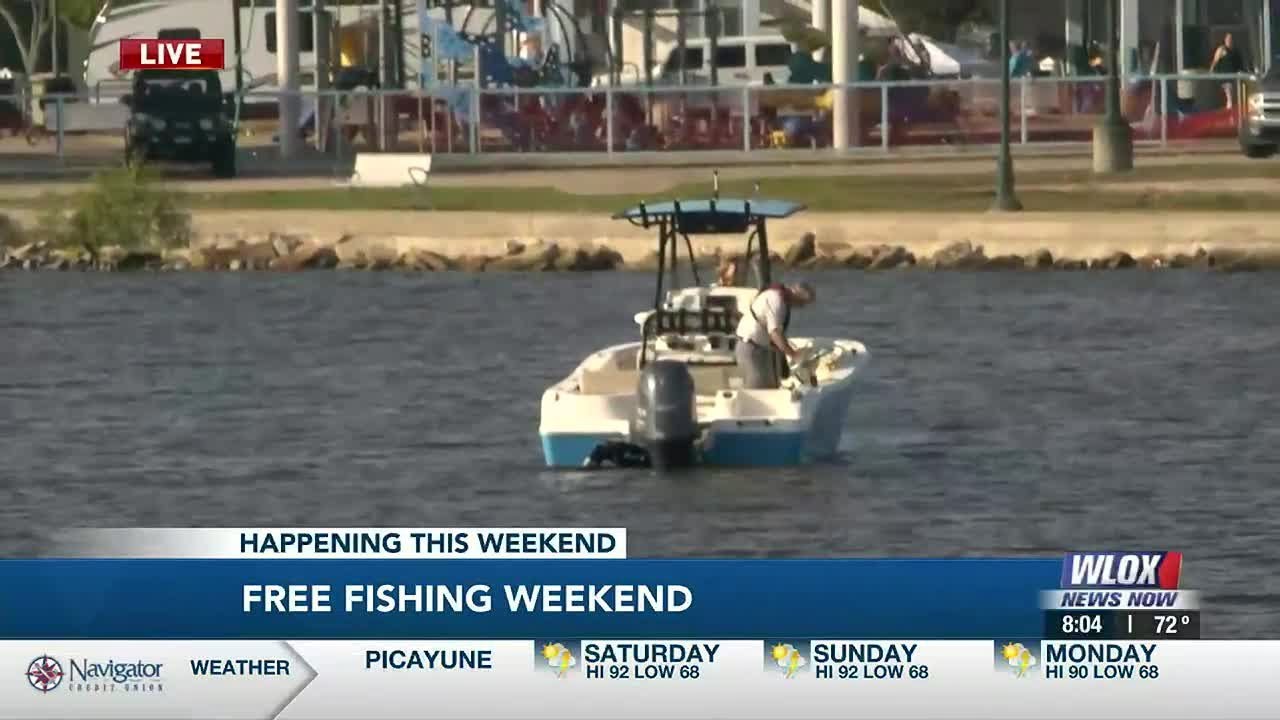 Fish for free all weekend- no license required