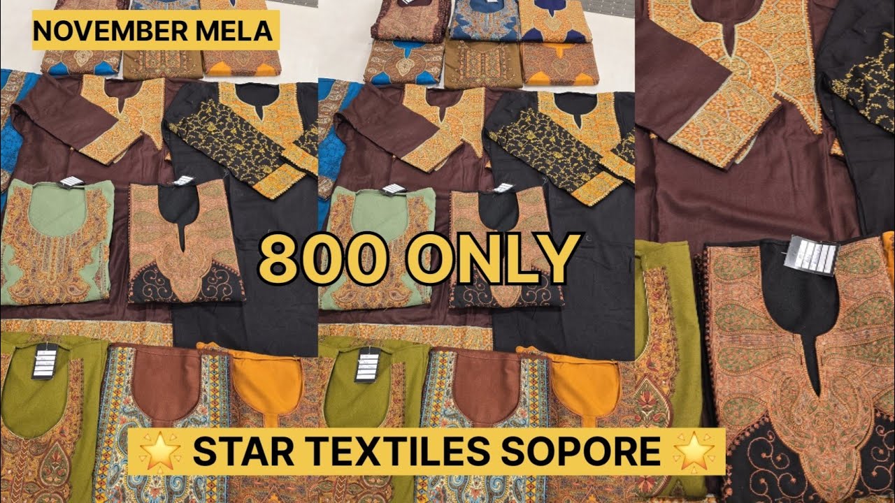 🌟 STAR TEXTILES SOPORE 🌟  750 only