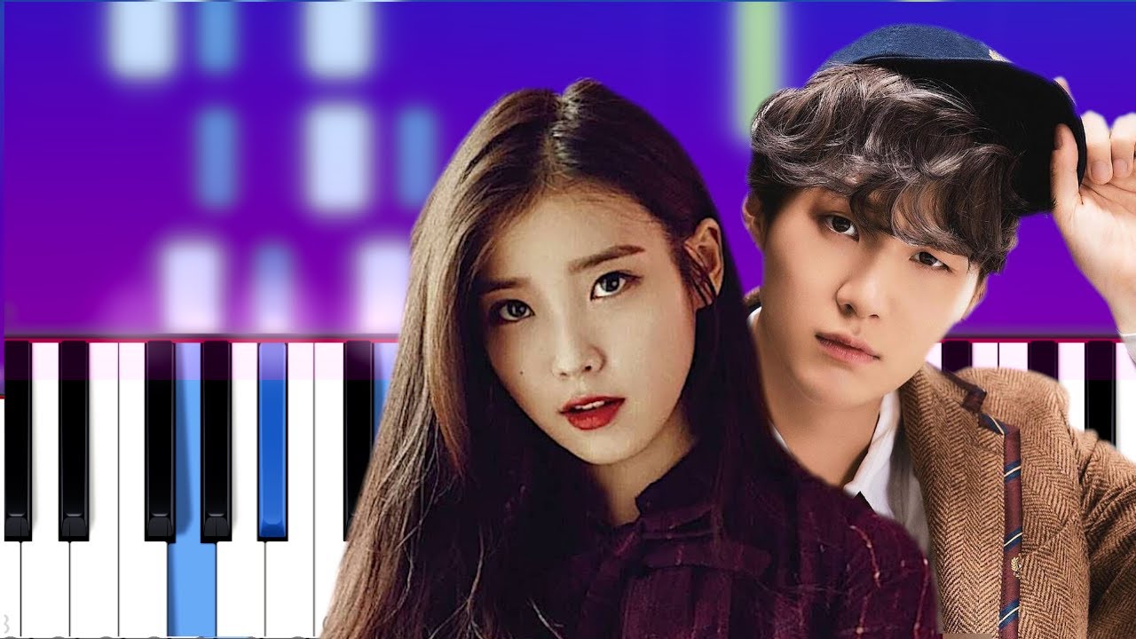 IU, ft Suga  - eight (Piano Tutorial)