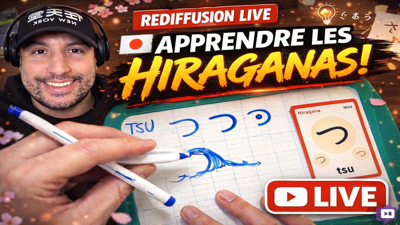 Je commence enfin les hiraganas en live (objectif Japon en 3 mois)