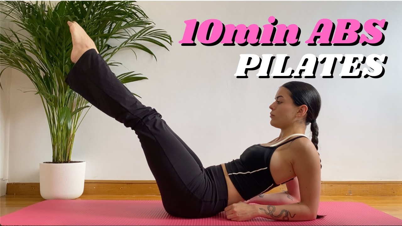 10min PILATES ABDOMINALES en casa // tonifica el core // sin equipo