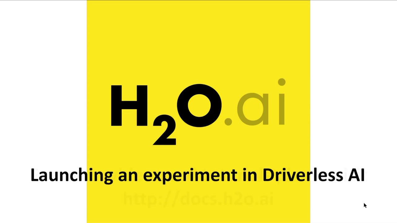 Launching an experiment in Driverless AI
