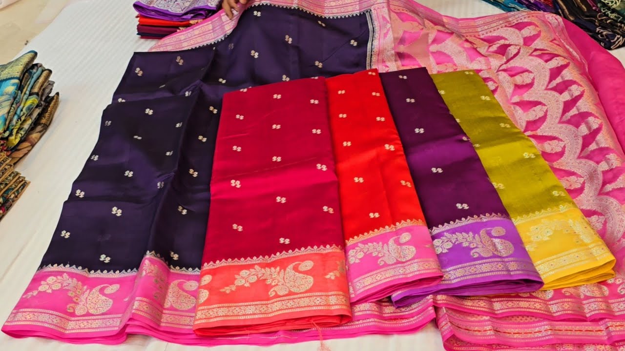 Madina wholesale|| Pankaj textiles green mango, maheshwari silk, viscose sarees collection 