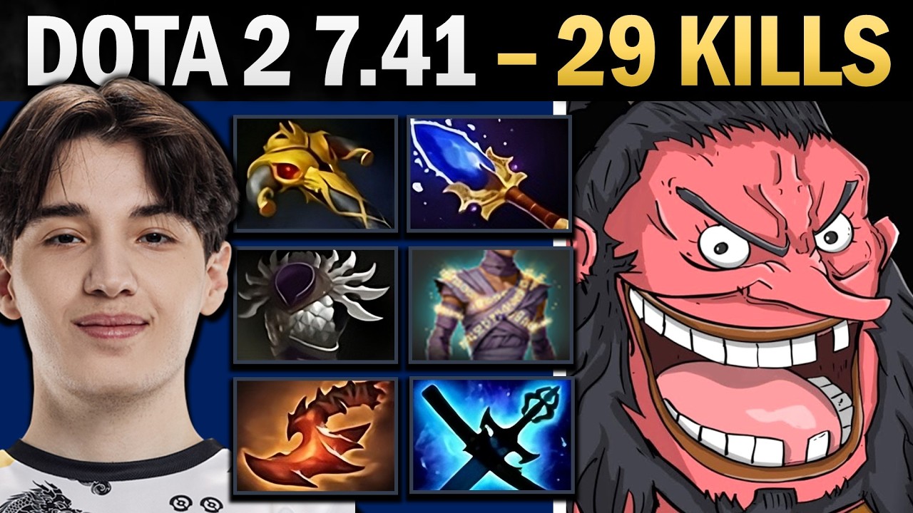 Axe Dota 2 7.41 with 29 Kills and Consecrated Wraps - Dota Gameplay
