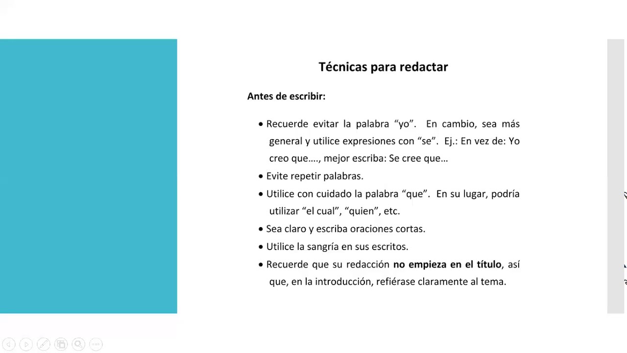Redacción. Bachillerato
