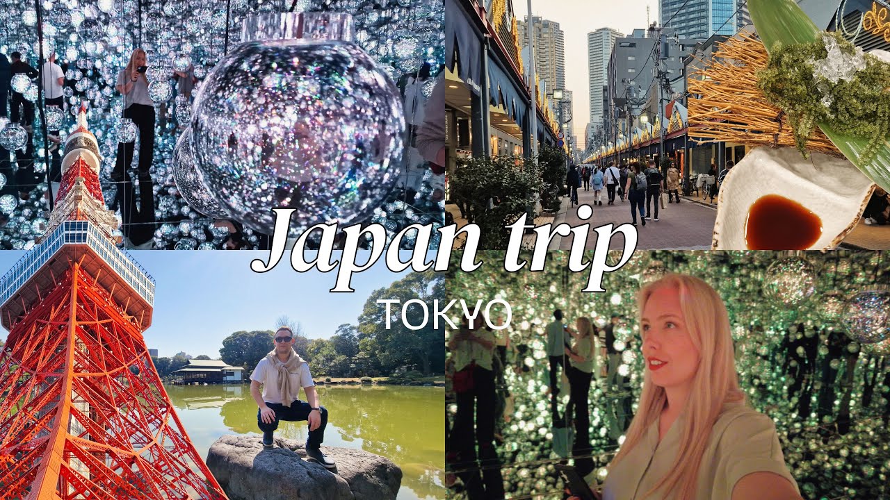♡ JAPAN TRAVEL DIARIES ♡ Family visit | Kiyosumi Garden, teamLab Borderless, Tokyo Tower & Monjayaki