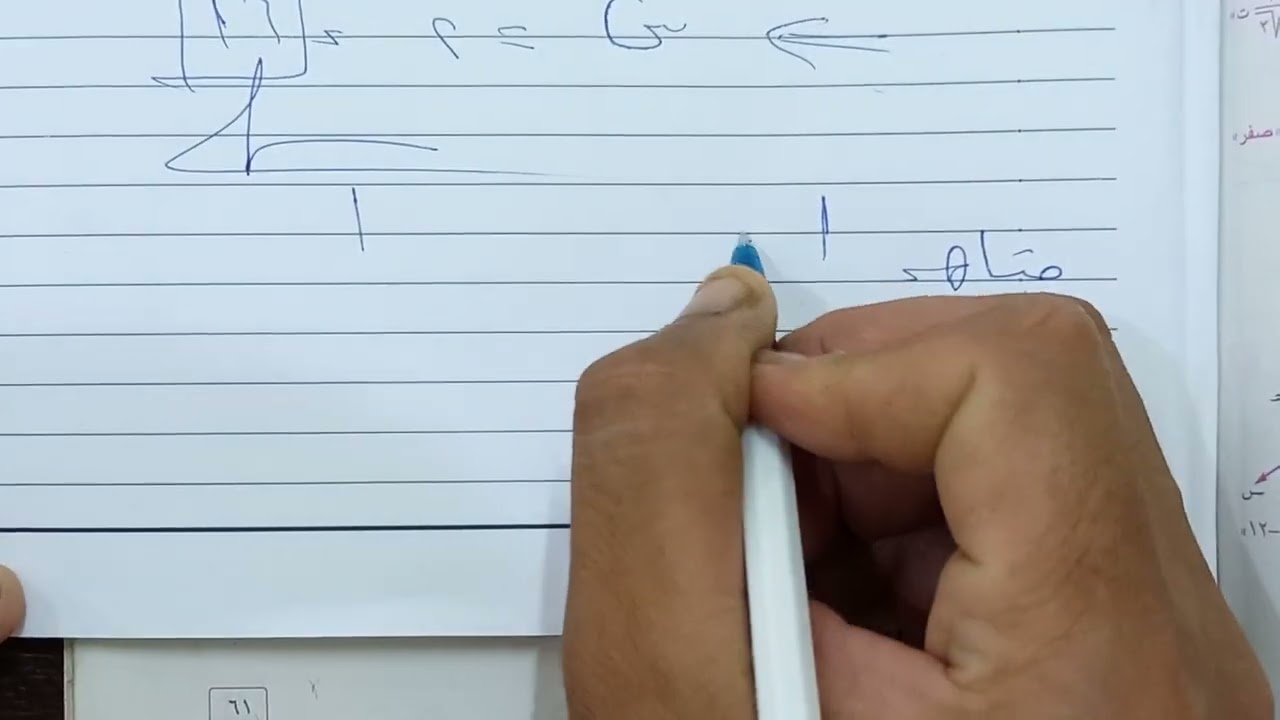 حل الاختبار الرابع من الكتاب المدرسى جبر وهندسة فراغية @m.rosama-1101