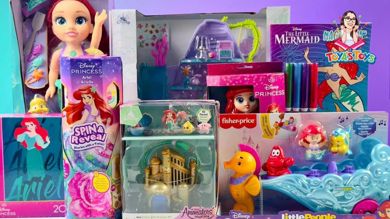 Unboxing and Review of Disney The Little Mermaid Toys Collection
