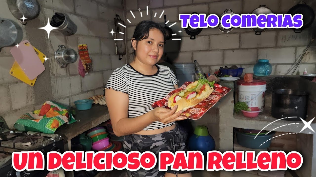 ASI NOS QUEDO EL PAN MAS GRANDE Y RELLENO DE EL SALVADOR 