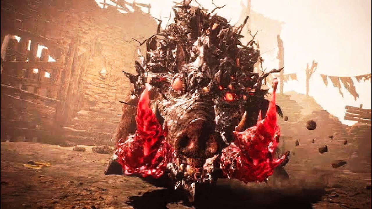 Wo Long Fallen Dynasty: Fengxi Giant Wild Boar Bossfight Ps5 Gameplay