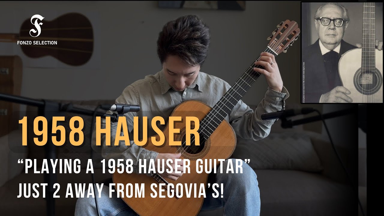 Playing a 1958 Hermann Hauser . Just Two Guitars Away from Segovia’s!