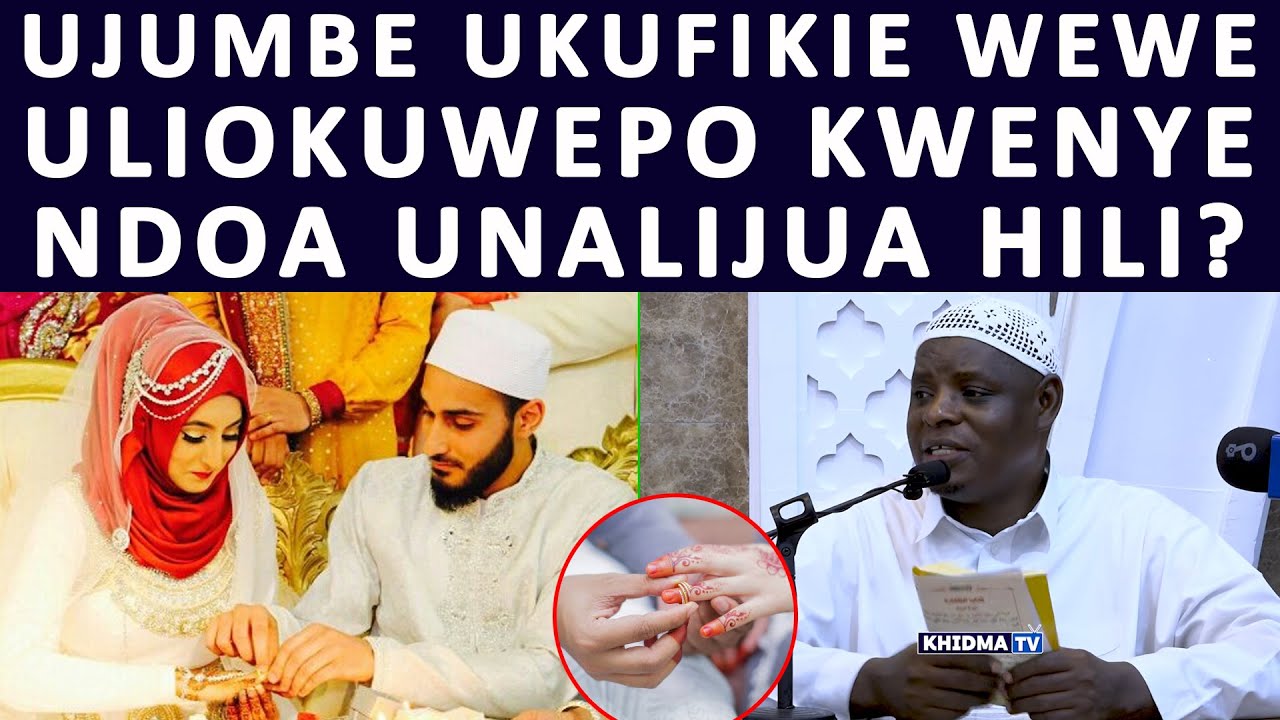 HAKUNA DHAMBI KATI YA MWANAUME NA MWANAMKE KWENYE NDOA MKE AKITOA KITU CHA KUJIKOMBOA  AKIJIVUA