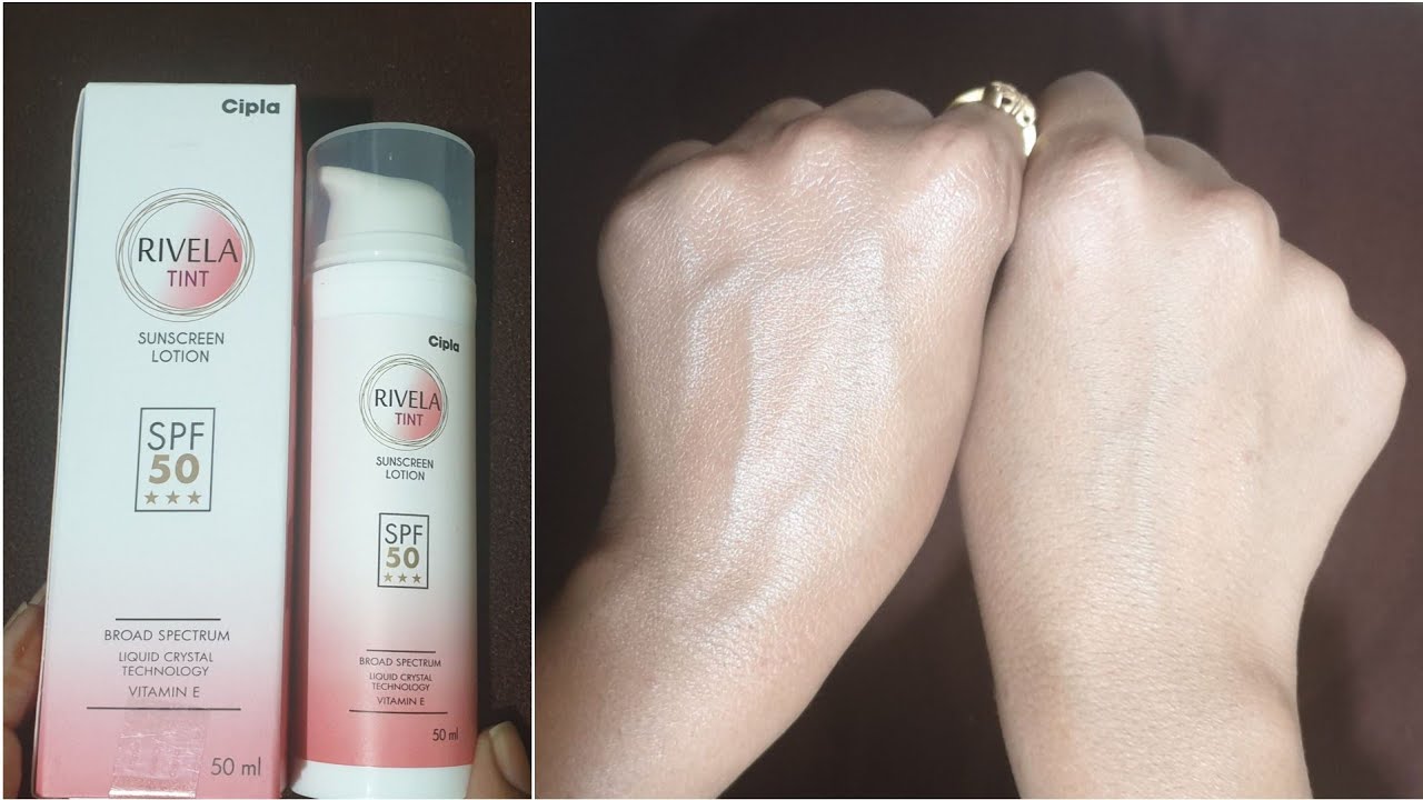 Солнцезащитный тонированный лосьон Rivela spf 50+++ | Glam Diva
