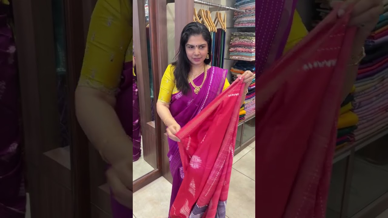 Хлопковое сари Чандери | TTDS3010

#sareestyle #designersarees #designersare | templedesigner.com