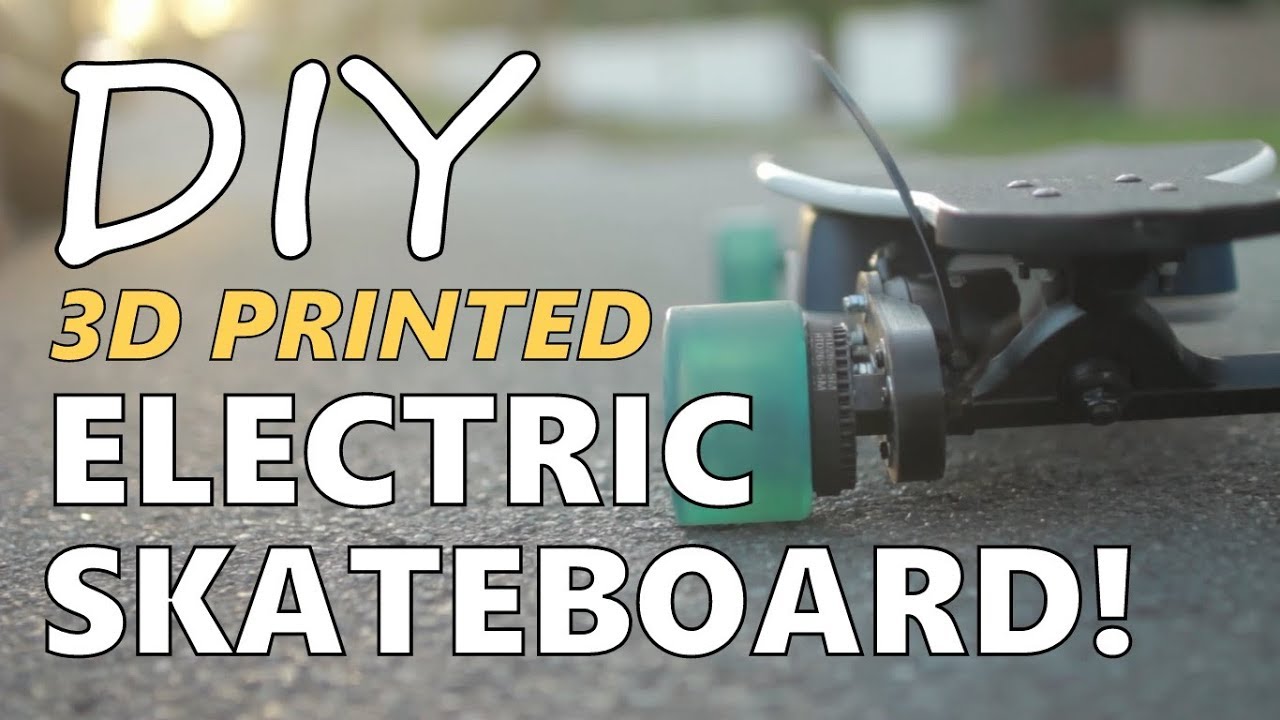I Built My Own DIY Electric Skateboard - 3D Printed!