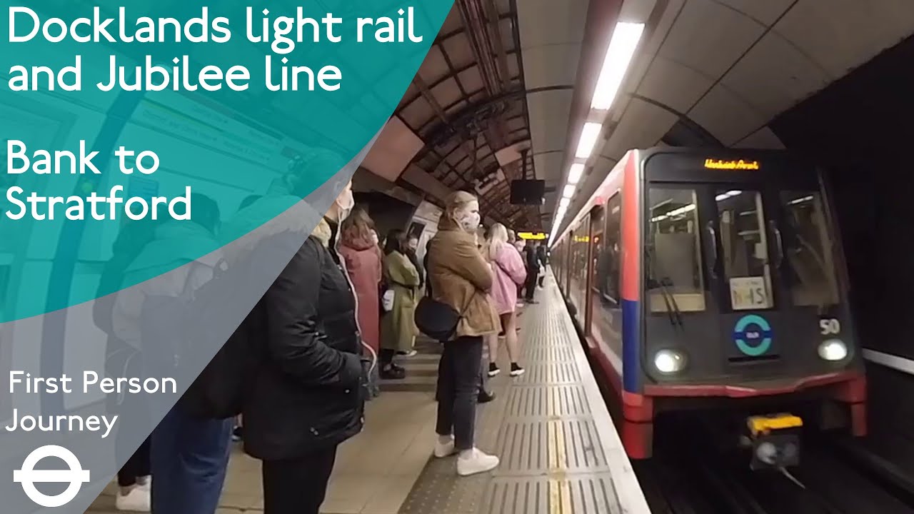 London Underground & DLR First Person Journey - Bank to Stratford via Canning Town