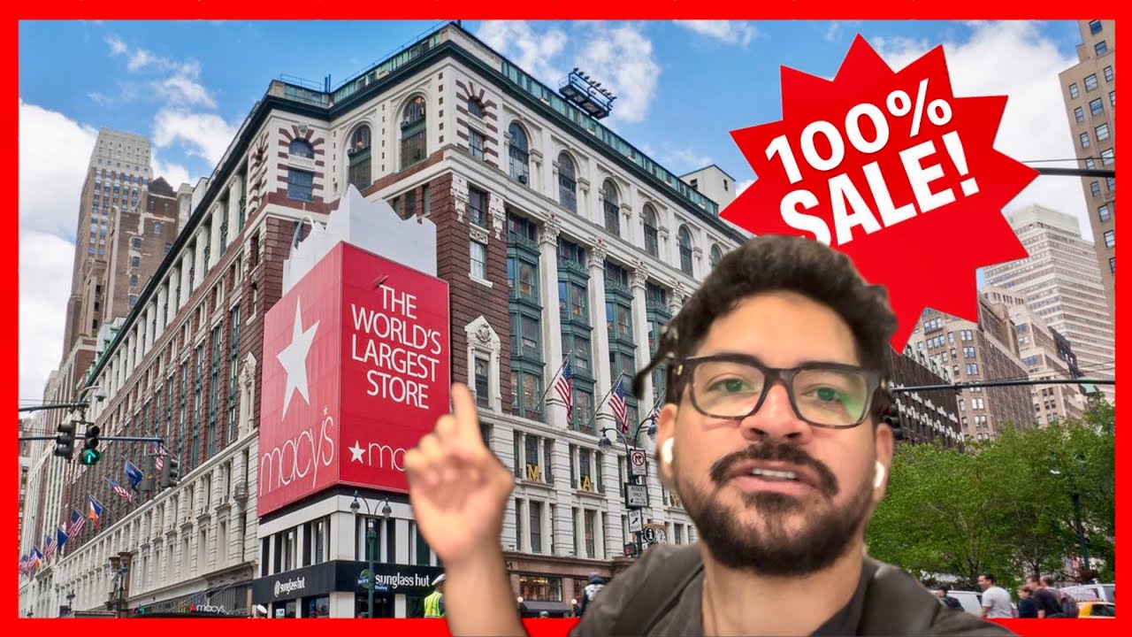 La zona OUTLET del MACY'S más GRANDE del MUNDO! 🛍️
