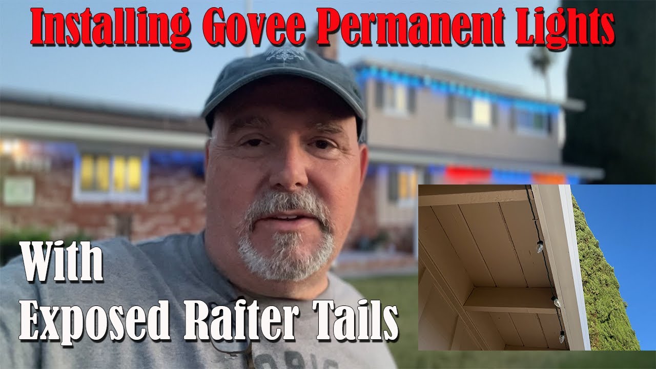 Install Govee  Lights on Open Eaves