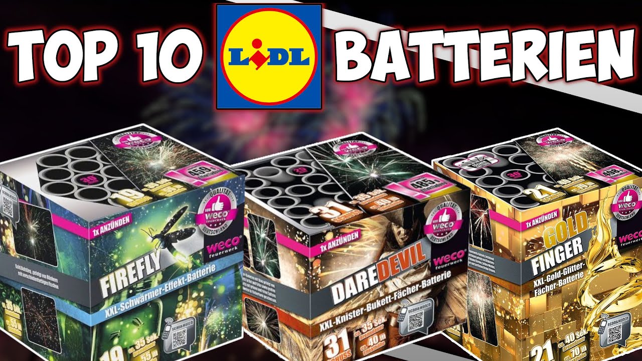 TOP 10 BESTE LIDL BATTERIEN II WECO FEUERWERK