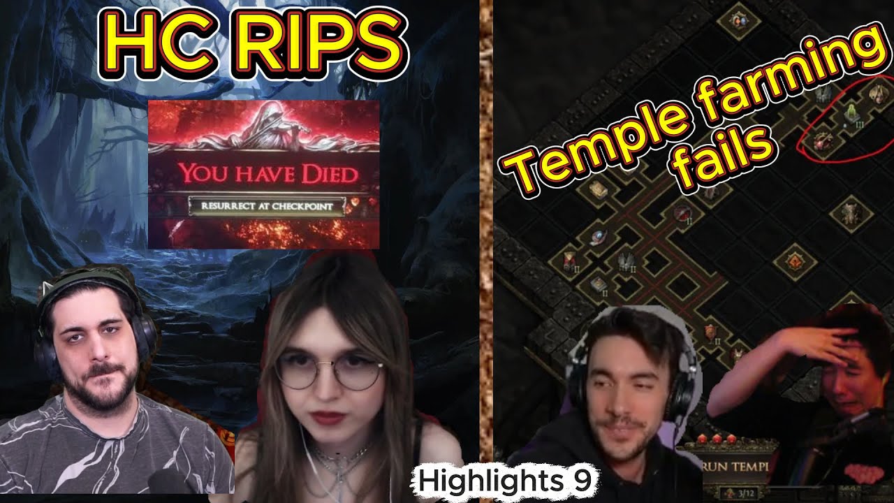 PoE 2 Temple Fails and Bricks , HC RIPS everywhere !