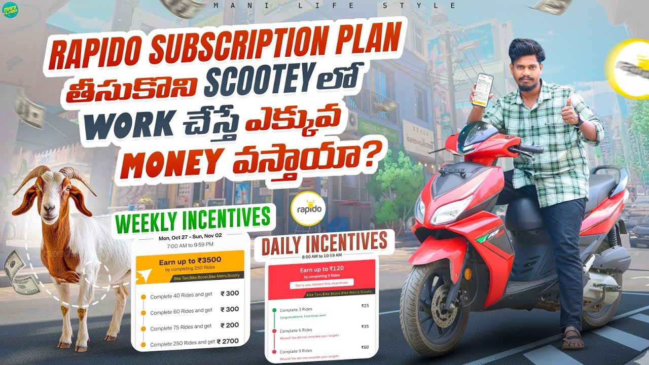 Rapido Substation Plan Explained – Don’t Get Fooled!  Rapido scooty earnings in Hyderabad