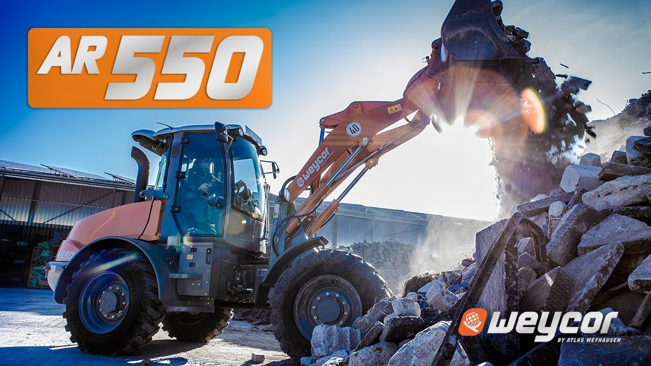 Radlader | wheel loader weycor AR550 | Stra&szlig;en- und Tiefbau | Imagefilm by ATLAS Weyhausen GmbH