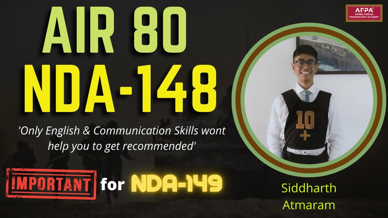 Importance of English in SSB Interview | NDA SSB Interview Experience AFPA | Cdr Natarajan