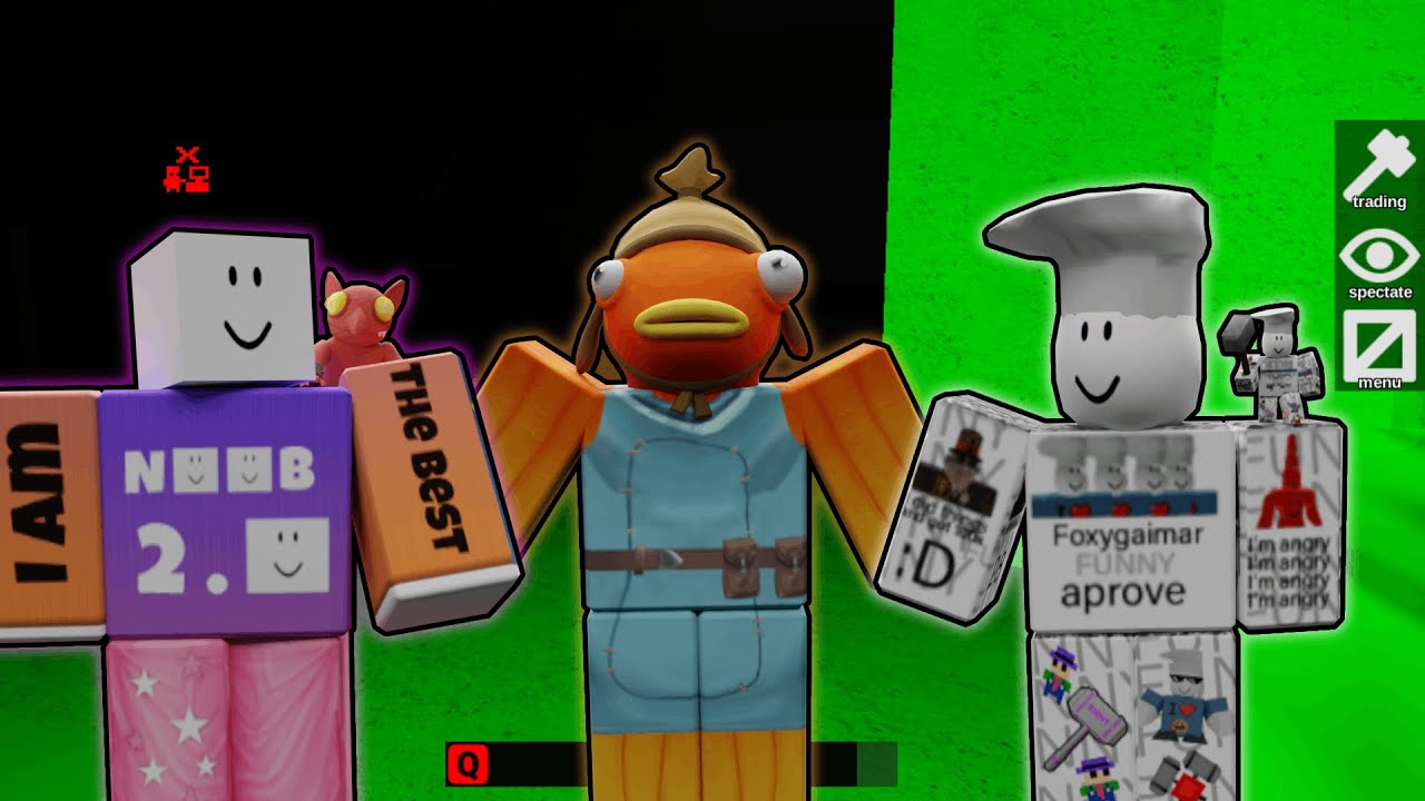 Playing with Noob and Foxy!!! -  FTF (Voice Chat)