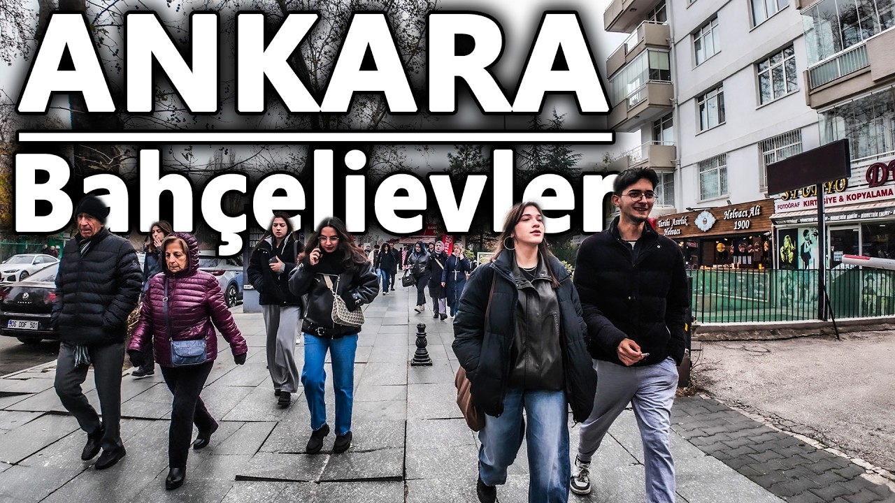 Bahçelievler ANKARA Yürüyüş Turu | 4K Walk Through Lively City Streets