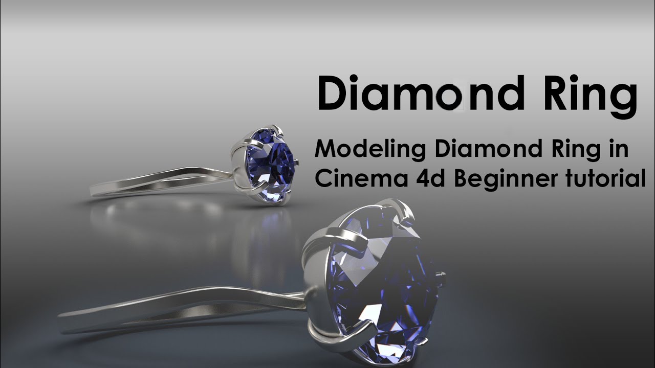 Modeling Diamond Ring in Cinema 4d Beginner  Tutorial