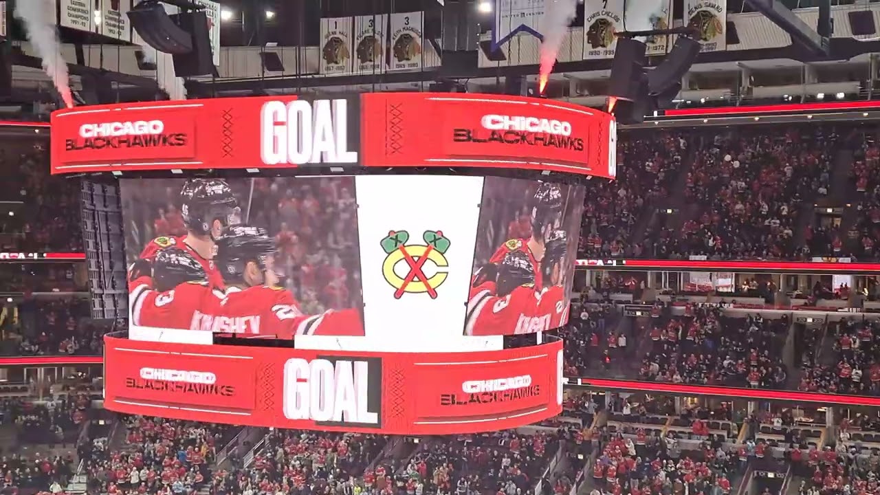 Chicago Blackhawks Goal Horn Live (1/24/25)